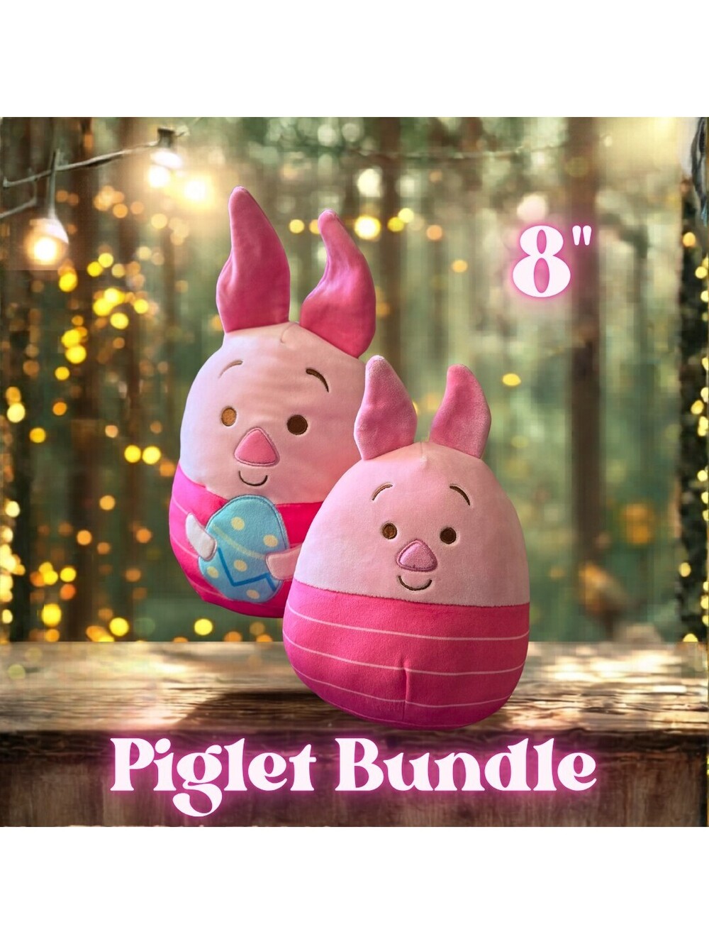 NWT Squishmallows Disney's Piglet Bundle
